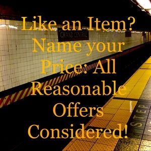 MAKE AN OFFER — ALL REASONABLE OFFERS CONSIDERED!